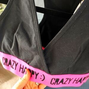 Zumba Crazy Happy Fitness bra size L compression high